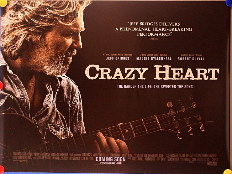 Crazy Heart (2009) - UK QUAD (DS) (RLD) 