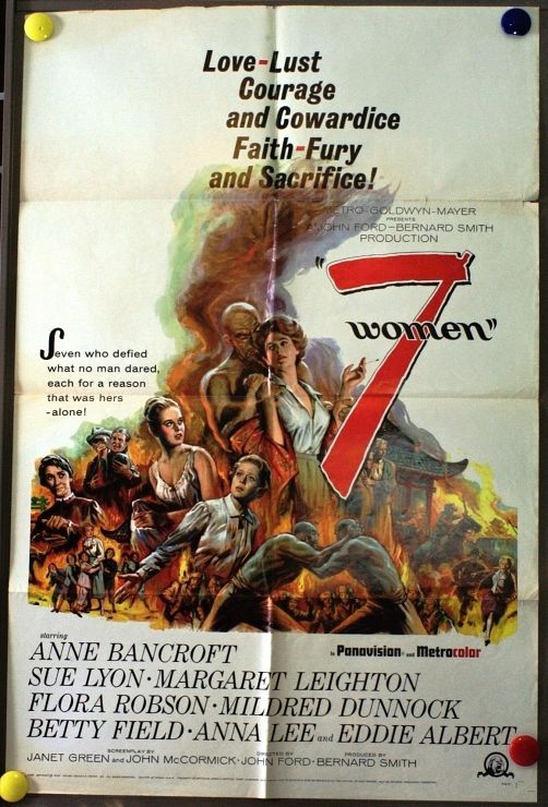 7 Women (1965) - US 1 Sheet (SS) (FLD) 