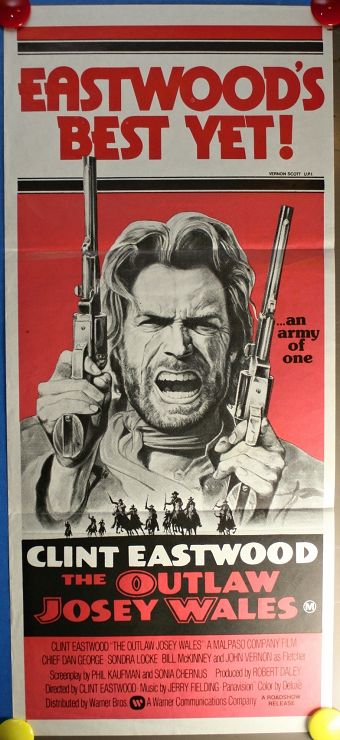 Outlaw Josey Wales (1976) - Australian Daybill (SS) (FLD) 