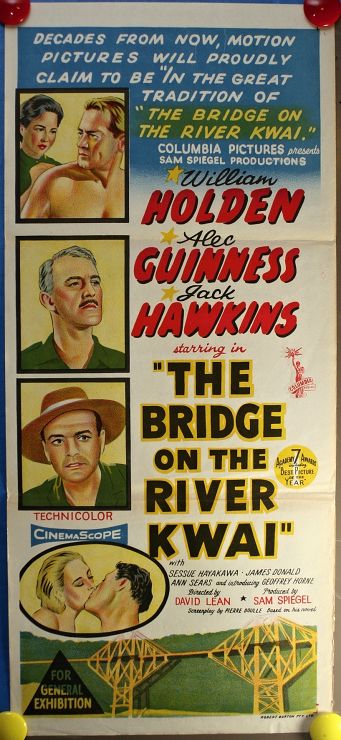 Bridge on the River Kwai (1957) - Australian Daybill (SS) (FLD) 