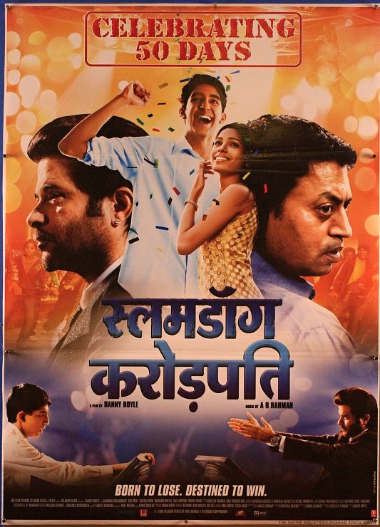 Slumdog Millionaire (2008) - Indian 1 Sheet (SS) (RLD) 