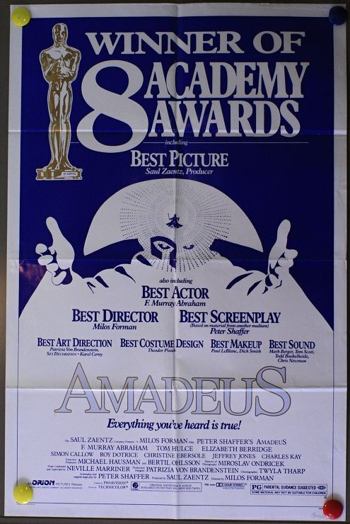 Amadeus (1984) - US 1 Sheet Reviews (SS) (FLD) 