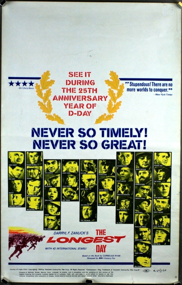 Longest Day, The (1962) - US Window Card (SS) (FLD) 