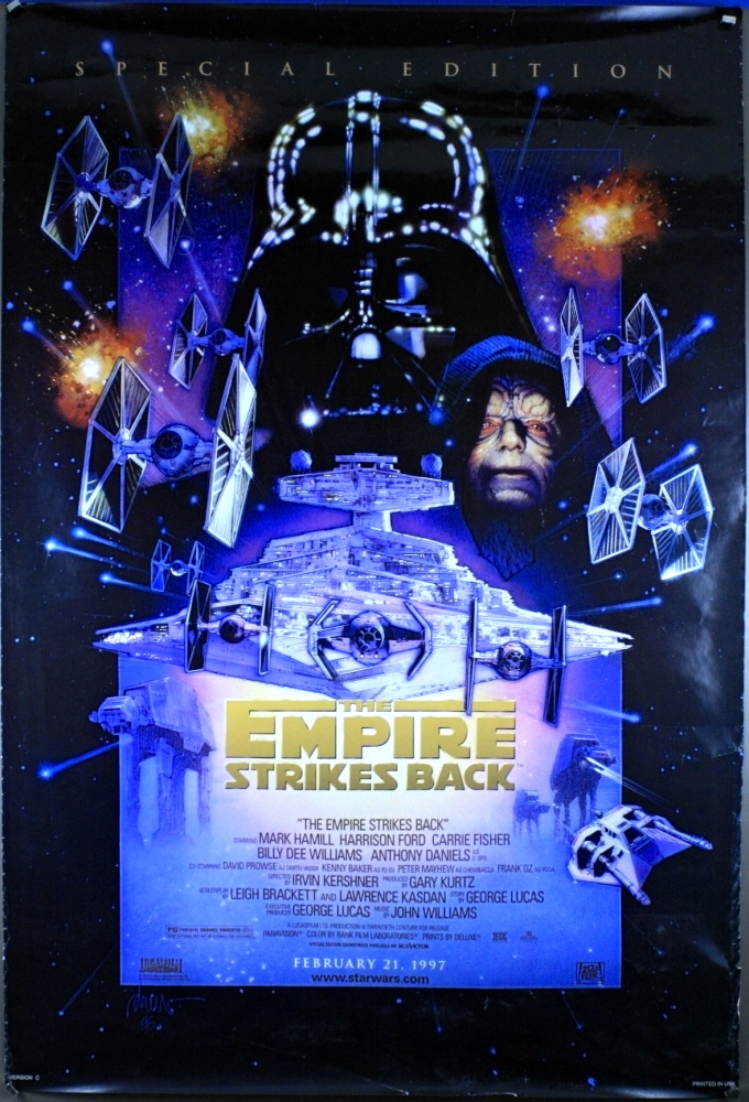 Empire Strikes Back (Star Wars V) (1980) - US 1 Sheet (SS) (RLD) 