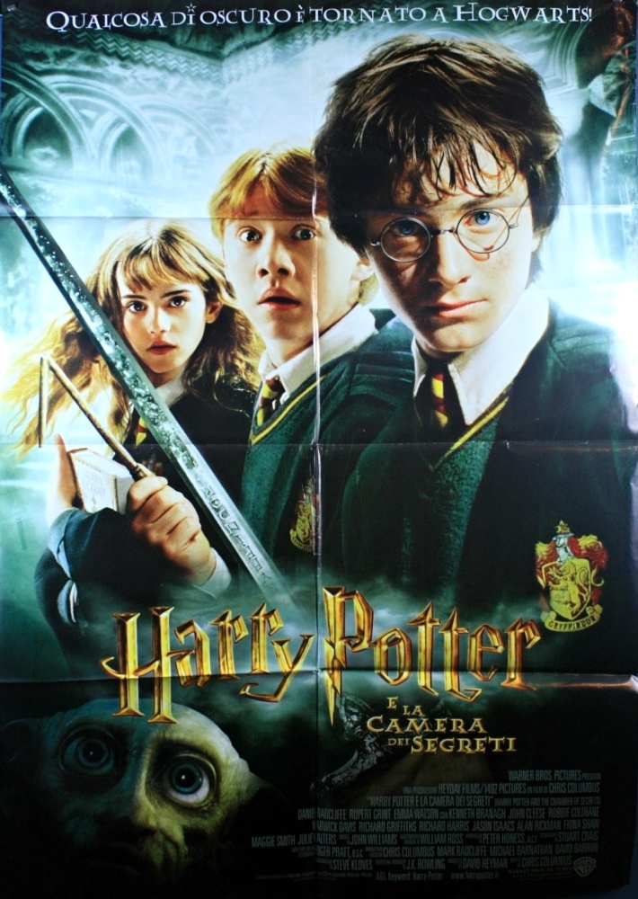 Harry Potter and the Chamber of Secrets (2002) - Italian 2 Fogli (SS) (FLD) 