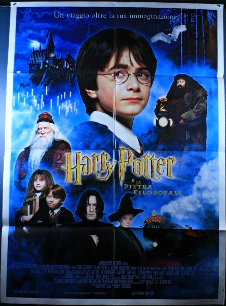 Harry Potter and the Sorcerer's Stone (2001) - Italian 2 Fogli (SS) (FLD) 