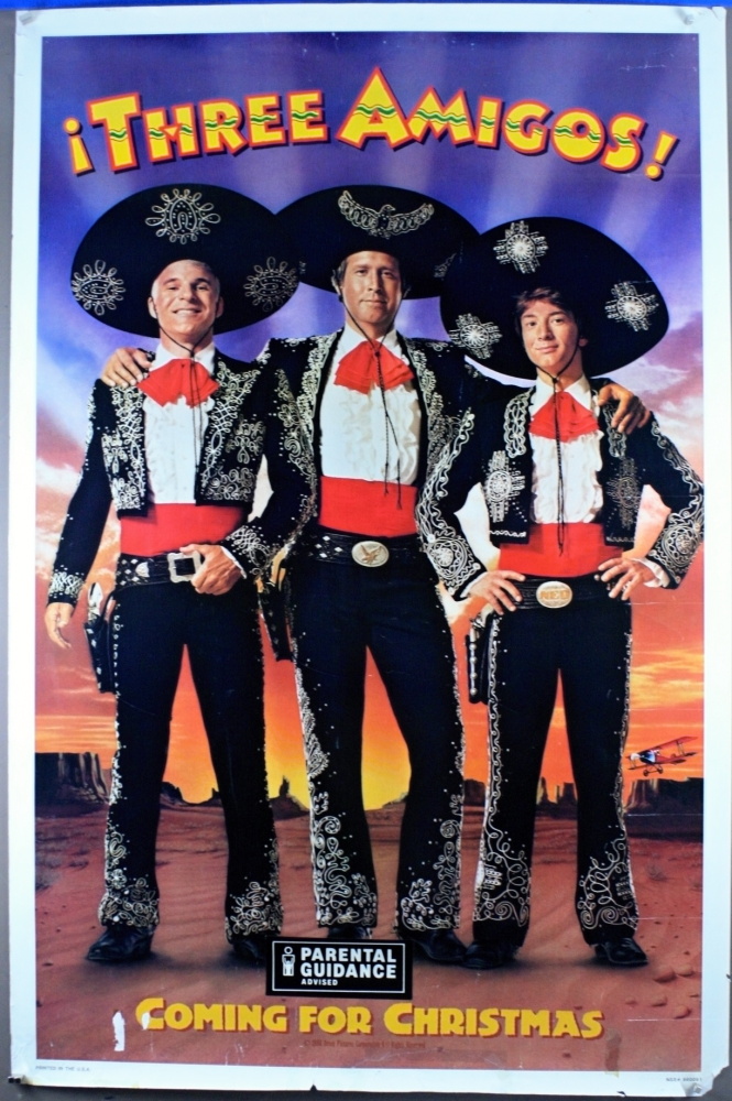 Three Amigos (1986) - US 1 Sheet (SS) (RLD) 
