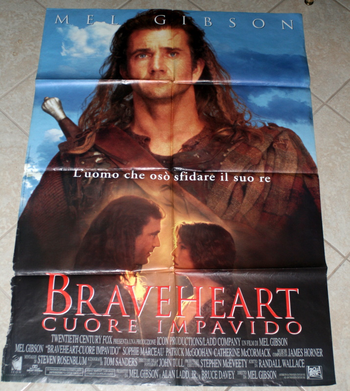 Braveheart (1995) - Italian 2 Fogli (SS) (FLD) 