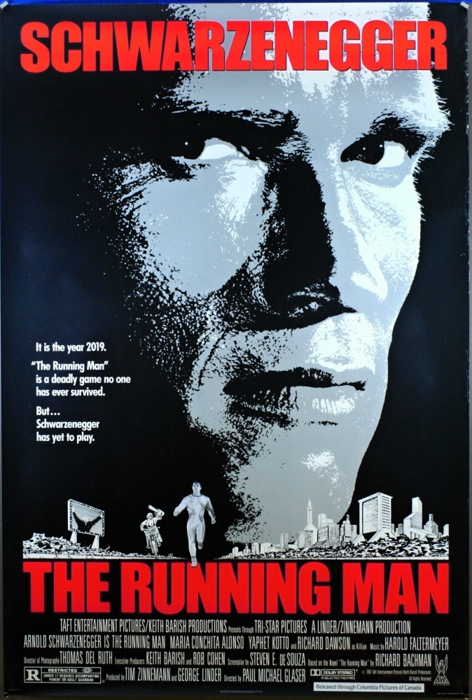 Running Man (1987) - US 1 Sheet (SS) (RLD) 